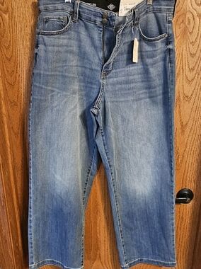 St. John's Bay Blue High Rise Wide Leg Jeans